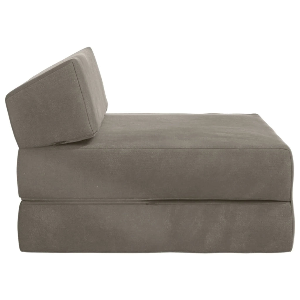 Divano Letto Pieghevole Grigio Chiaro 60 x 70 x 41 cm Tessuto 900058
