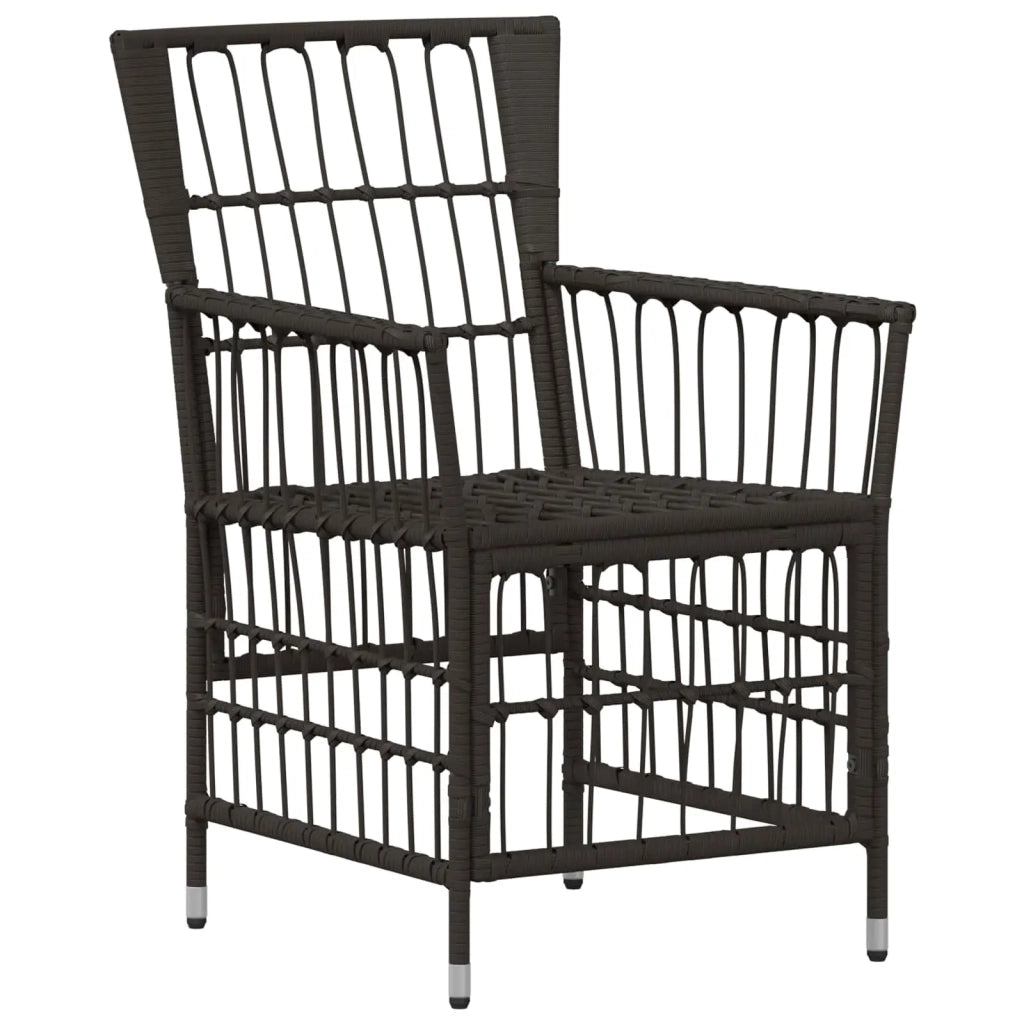 Sedie da giardino 2 pz Nero 42025127