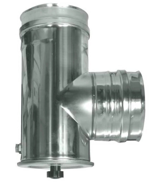 RACCORDO A T PER STUFA D.12 CM CANNE FUMARIE