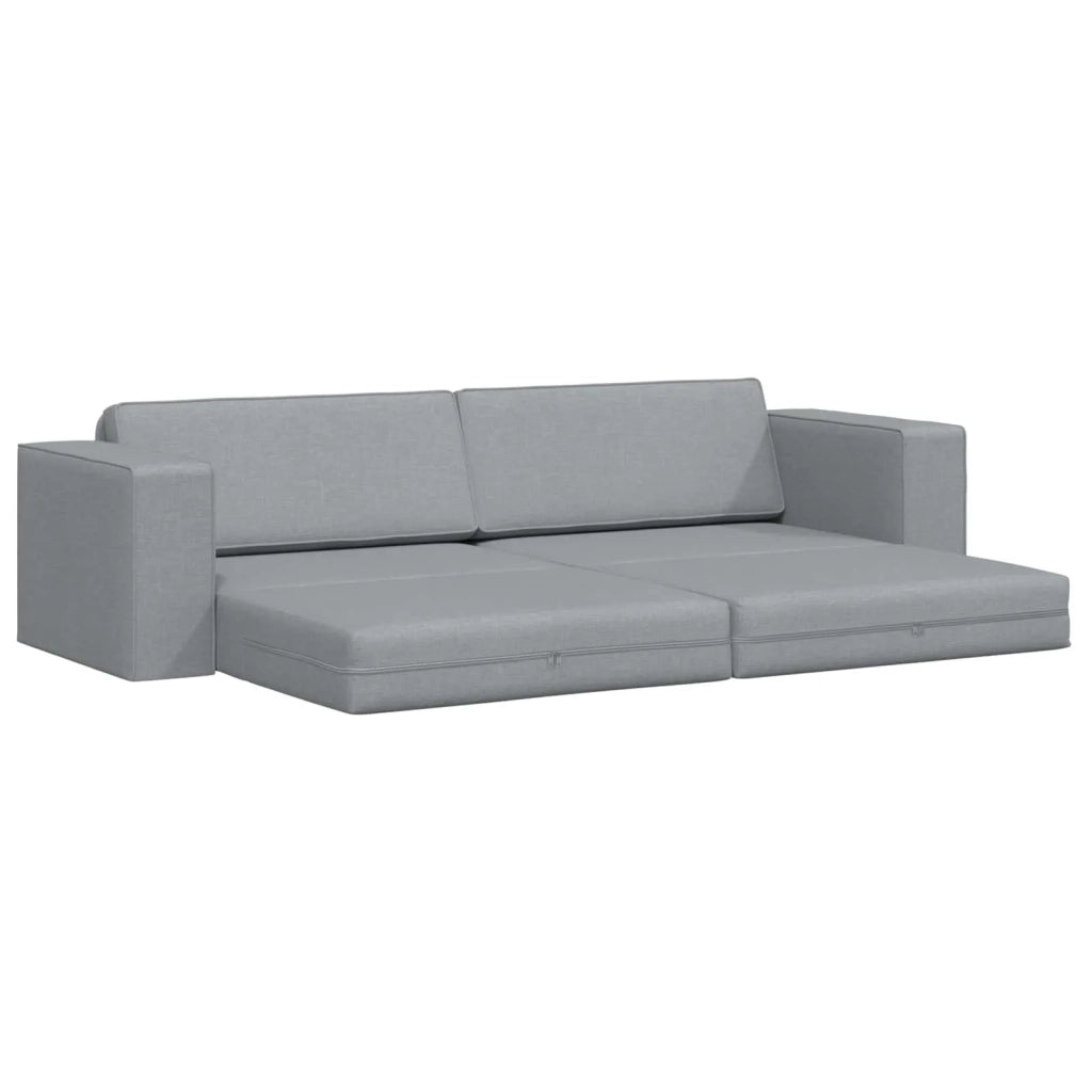 Divano letto Grigio chiaro 245 x 78 x 77 cm Tessuto 4106715