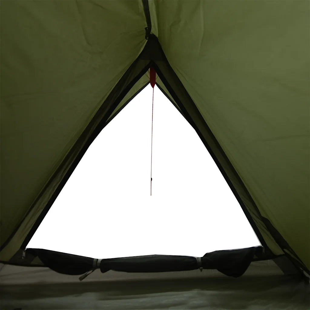 vidaXL Tenda da Campeggio per 2 Persone Verde Oliva Impermeabile