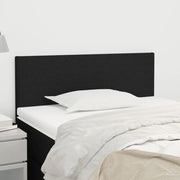 Testiera Nera 90x5x78/88 cm in Tessuto 345746