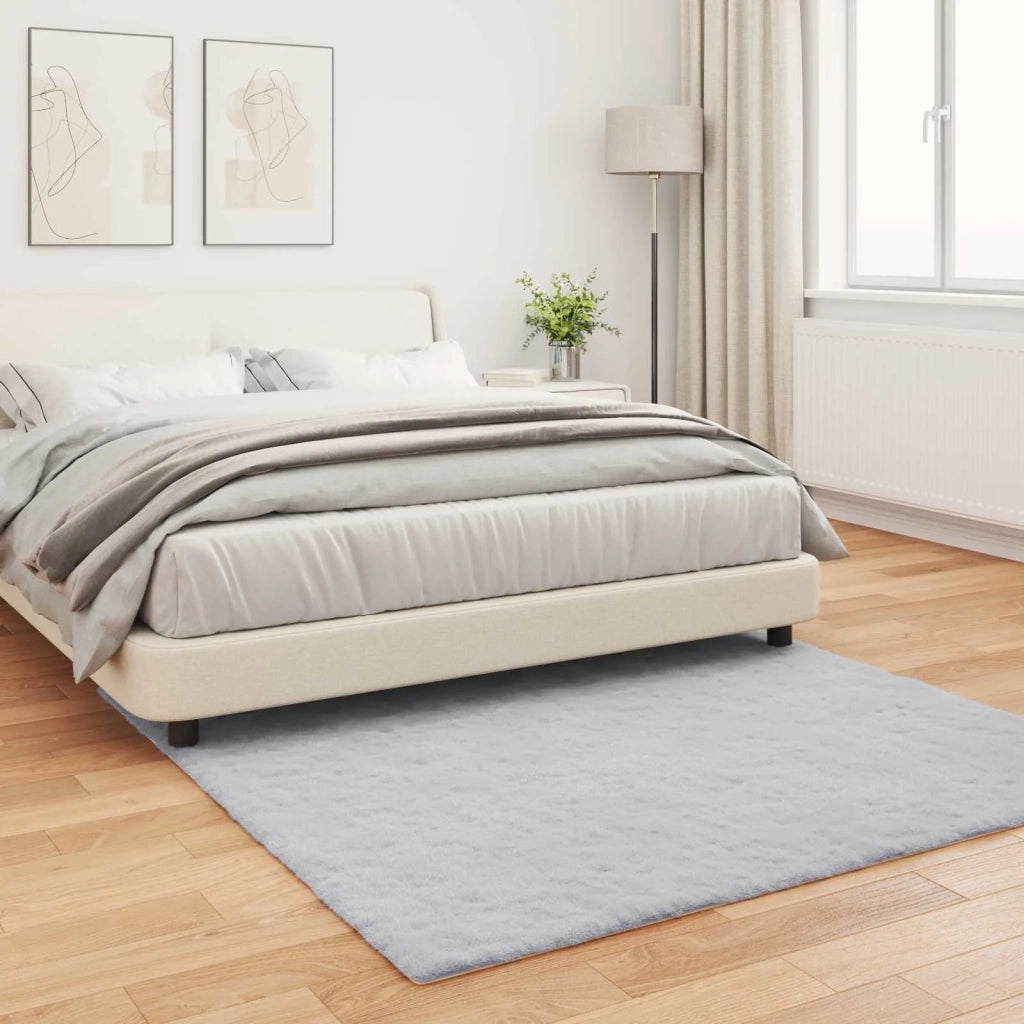 Tappeto antiscivolo in sintetica di coniglio OLITE Grigio 42021685