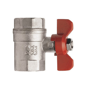 Valvola a sfera per acqua, ff con farfalla alluminio