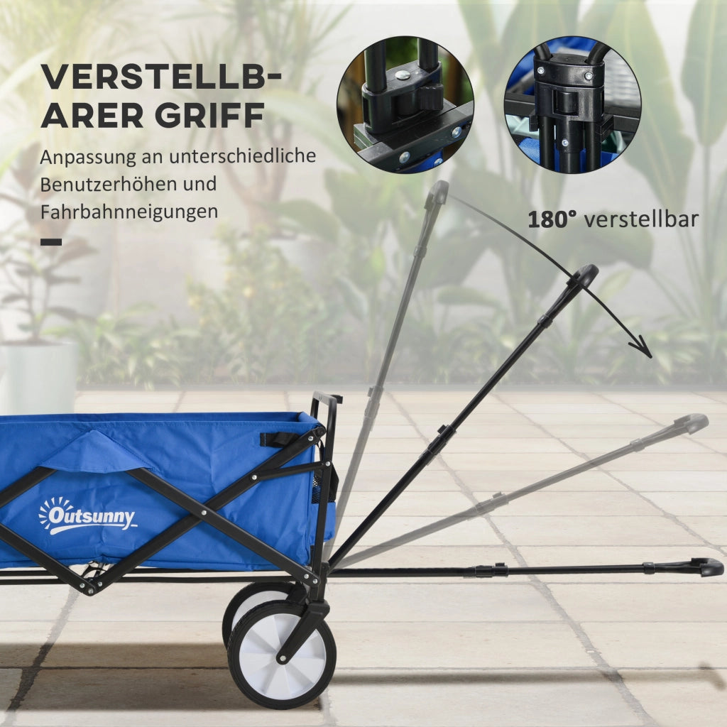 Carrello da giardino pieghevole ¨C zephmum ¨C 68 kg capacit¨¤ di carico