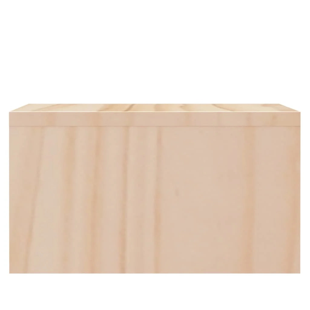 Supporto per monitor 50 x 27 x 15 cm in legno massello di pino marrone 02_0029208