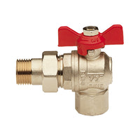 Valvola a sfera a squadra con bocchettone