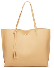 Borsa morbida per spalle in imitazione di pelle per donne, grande capacità, borsa a mano con pennino, finitura antico rame, grande
