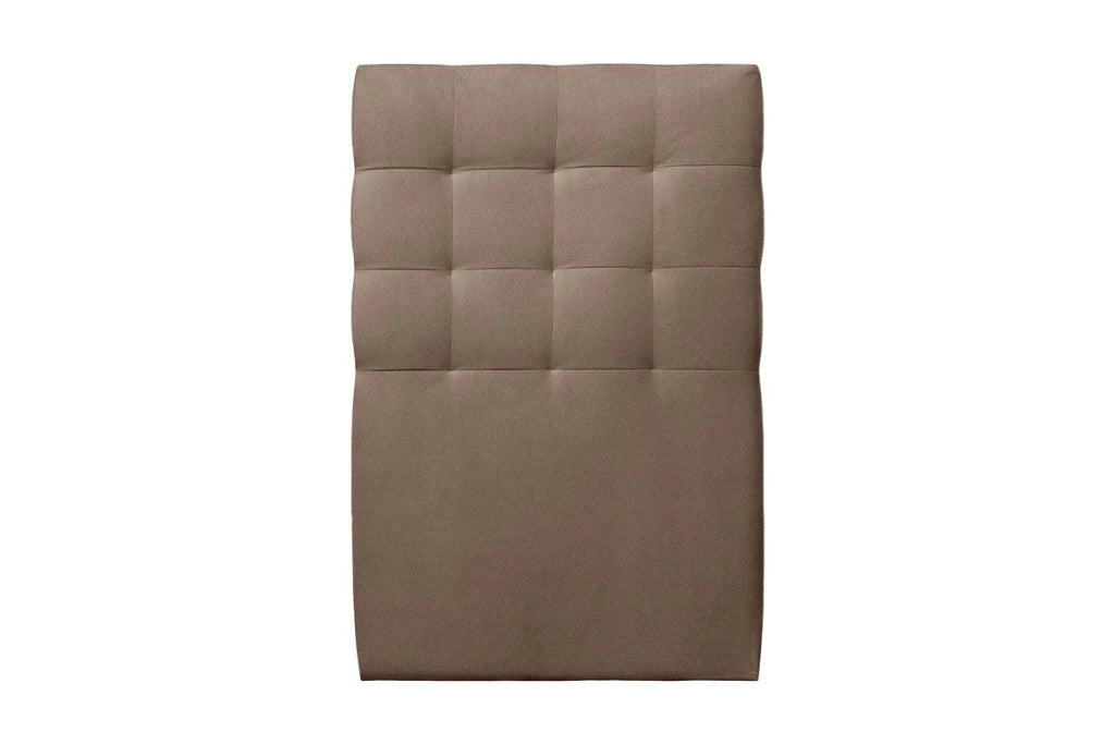 Letto 90x200 cm con testata imbottita - Tessuto velluto