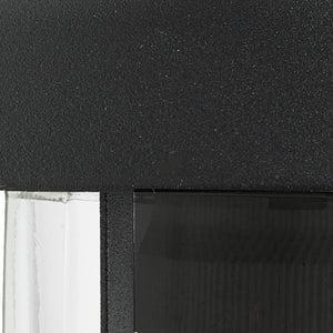 Applique Classica Toronto Acciaio Nero Vetro Trasparente 1 Luce E27