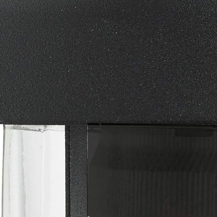 Applique Classica Toronto Acciaio Nero Vetro Trasparente 1 Luce E27