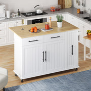 Carrello cucina - Xylo - 3 livelli 2 cassetti bianco