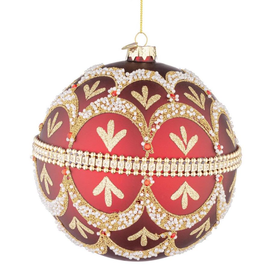 PALLINA ROSSA ORO E BRILLANTINI VETRO D15 BIZZOTTO BELOVED