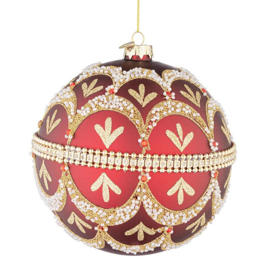 PALLINA ROSSA ORO E BRILLANTINI VETRO D15 BIZZOTTO BELOVED