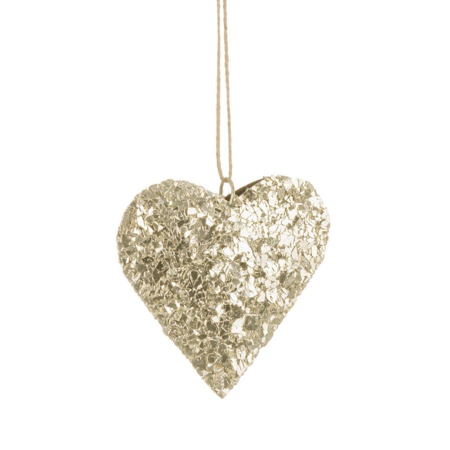 CUORE DA APPENDERE ARGENTO BIZZOTTO HADLEY 10X10,5X2H CM