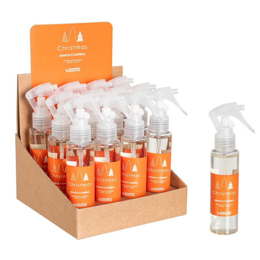 PROFUMO ALBERO E  AMBIENTE ARANCIA E CANNELLA 100ML 5,5X3,7X17,2H