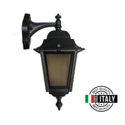 APPLIQUE DA PARETE LANTERNA MEDIA DOWN NERA DA ESTERNO 1XE27 NIZZA MORETTI