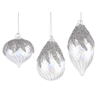 PENDAGLIO TRASPARENTE IRIDESCENTE VETRO BIZZOTTO SWING ASSORTITO PREZZO CAD UNO