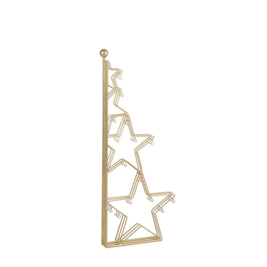 PINO IN ACCIAIO CON GANCI BIZZOTTO ORO AMALIE GANCI 51X38X70H