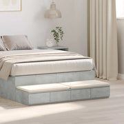 Cassetti per letto Grigio cemento 120 x 36,5 x 16,5 cm 866942