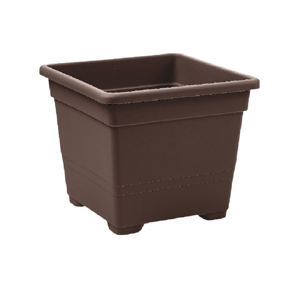 VASO quadrato FIORIERA in plastica VARI COLORI MADE IN ITALY 18 cm Veca Color: BRONZO