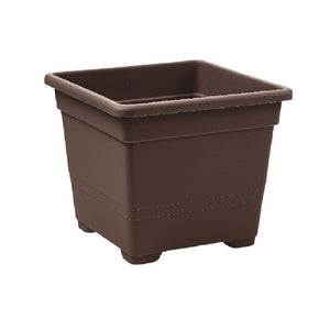 VASO quadrato FIORIERA in plastica VARI COLORI MADE IN ITALY 18 cm Veca Color: BRONZO