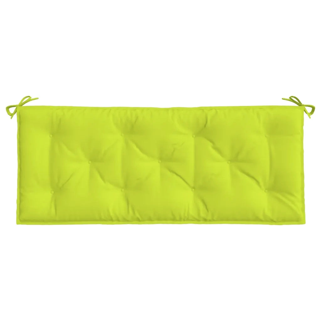 Cuscini per Panca 2 pz-Set di 2 Cuscini per panchina Verde Intenso 120x50x7 cm Tessuto Oxford