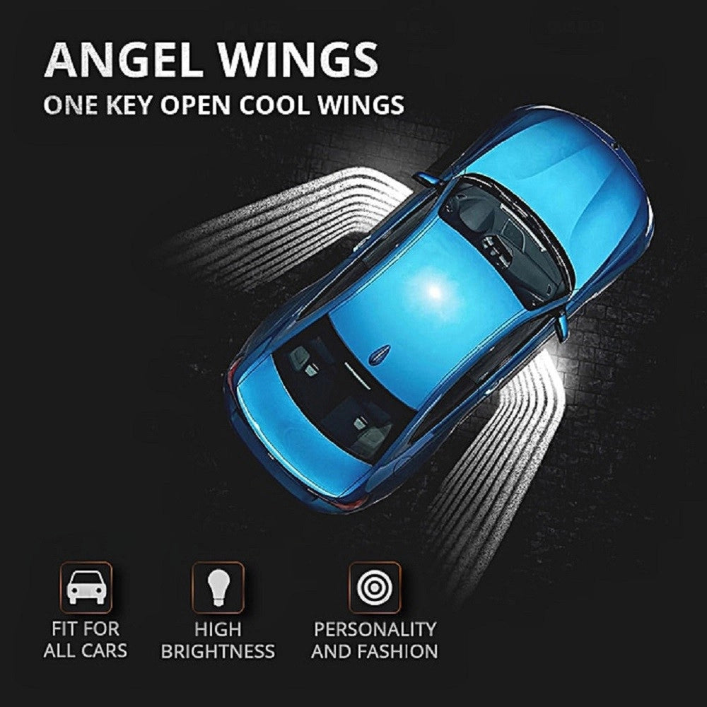 Trade Shop - Kit Proiettore Led Angel Illuminazione Portiere Anteriori Auto Luce Led Bianca -