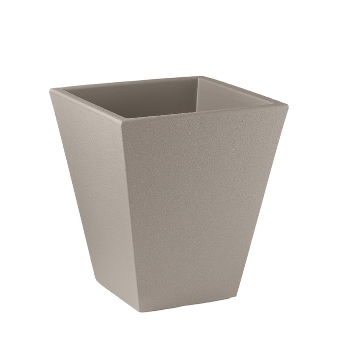 VASO fioriera SINGLE moderno QUADRATO in RESINA 35 cm VARI COLORI FOTO REALE Color: GRIGIO M