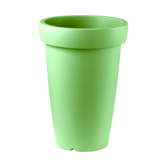 VASO fioriera SWING tondo MODERNO in resina VARI COLORI h40cm Veca FOTO REALE Color: VERDE MELA