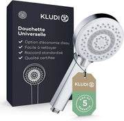 Douchekop universale - Economizzante acqua con 3 tipi di getto - Ø 10,7 cm - Cromo