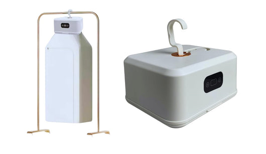 Asciugatrice Box Asciuga Biancheria Elettrico 600 W Con Timer Regolabile Portatile Pieghevole con Gancio Tipo Gruccia da Viaggio, Camper e Lavanderia Compatta