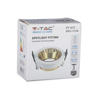 GU10 MASTANTE WHITE+GOLD ROUND VT-872