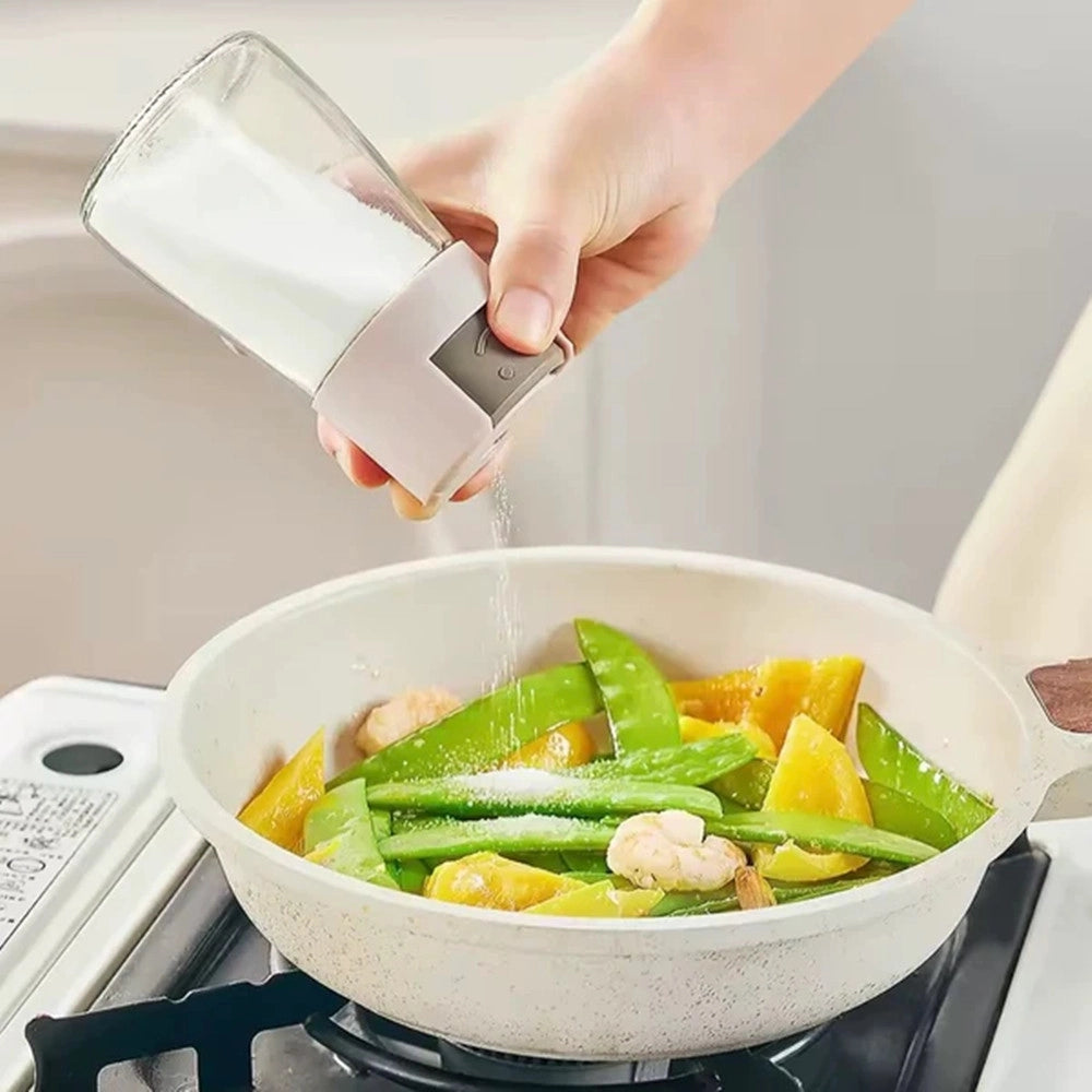 Trade Shop - Set Dispenser Dosatore 2 In 1 Oliera Spruzzatore Olio Con 3 Contenitori Condimenti Cucina -