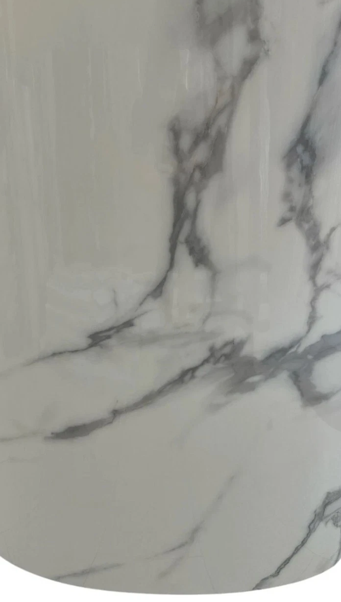 PANNELLO ADESIVO EFFETTO MARMO BIANCO E GRIGIO PVC PARATO DECORAZIONE NEW 120 X 300 cm