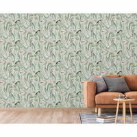 DUTCH WALLCOVERINGS Carta da Parati "Flamingo" Menta 442564