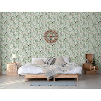 DUTCH WALLCOVERINGS Carta da Parati "Flamingo" Menta 442564