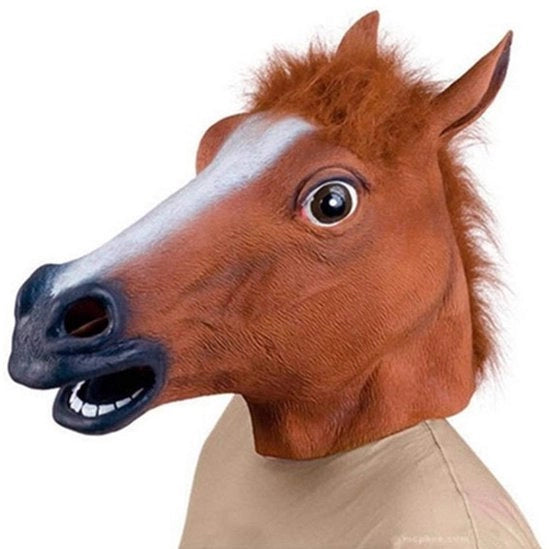 Maschera del Cavallo - Realistico Guanto in Latex - Maschera Animale - Cosplay - Halloween - Materiale Ecologico