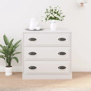 Credenza-Buffet-Armadio da cucina Bianca 70x35,5x67,5 cm in Legno Multistrato 186806