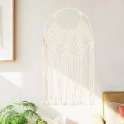 Decorazione da Parete in Macramè 40x80 cm Cotone 324000