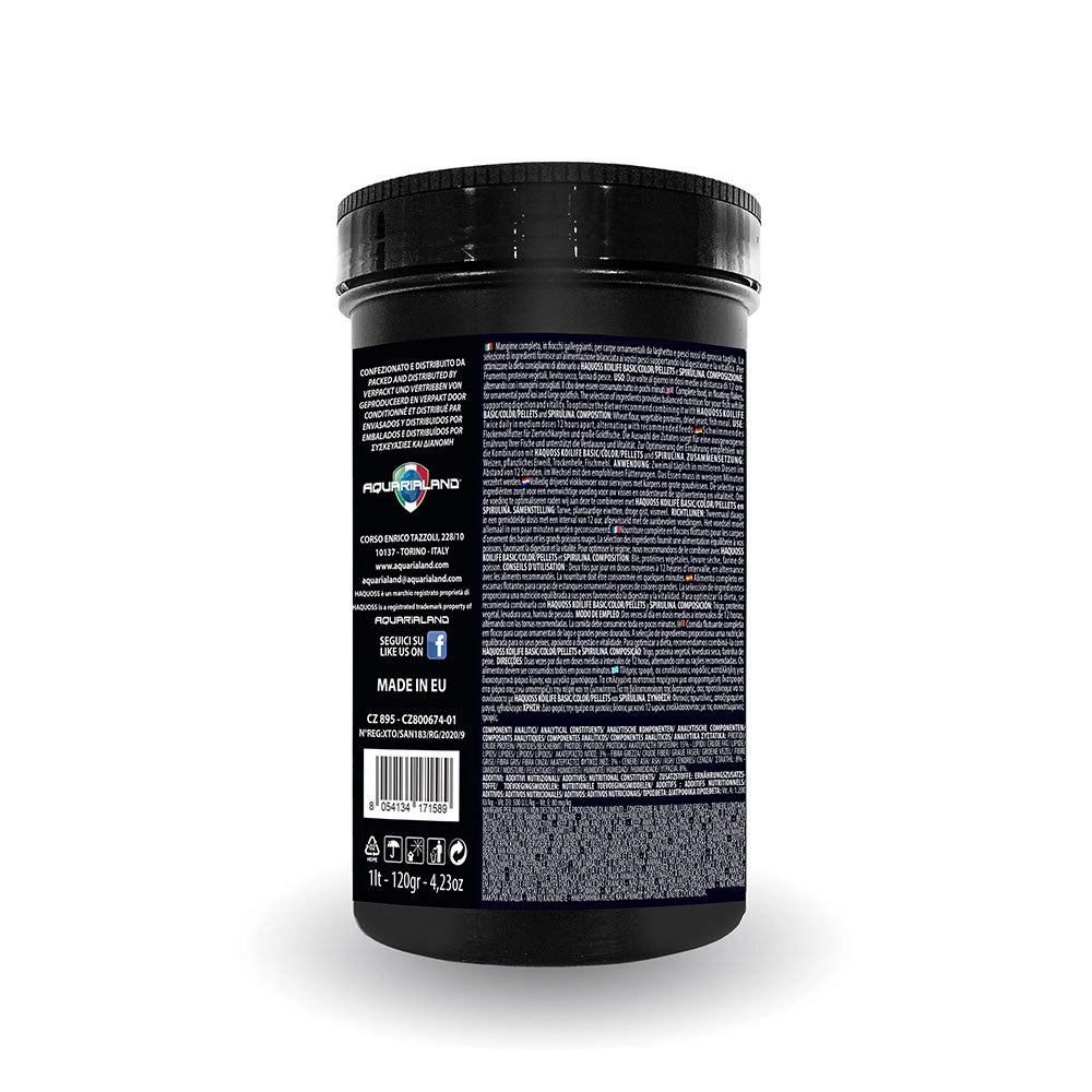 Haquoss KoiLife Flakes Mix 1000ml/120gr - mangime base in fiocchi per pesci da laghetto