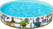 Bagnetto gonfiabile dinosauro per bambini - Piscina esterna per giochi e bagno - 183 cm x 38 cm