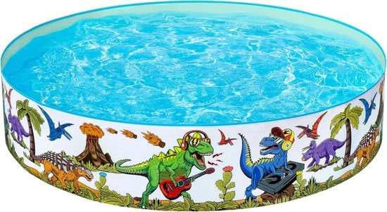 Bagnetto gonfiabile dinosauro per bambini - Piscina esterna per giochi e bagno - 183 cm x 38 cm
