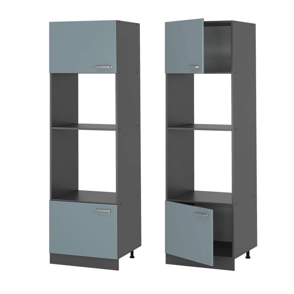 Vicco Set mobili bagno Grigio-blu 60 cm