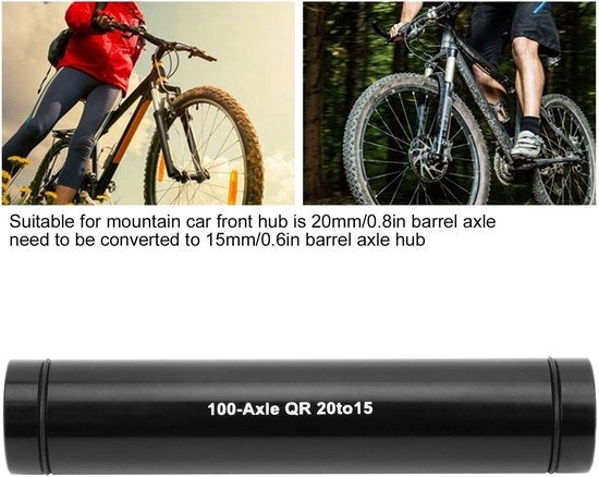 Adattatore Hub per Bicicletta - Conversione Asse 20mm in 15mm - Leggero e Sostenibile - Adattatore Stecca Hub per Bicicletta - Adatto per Mountainbike