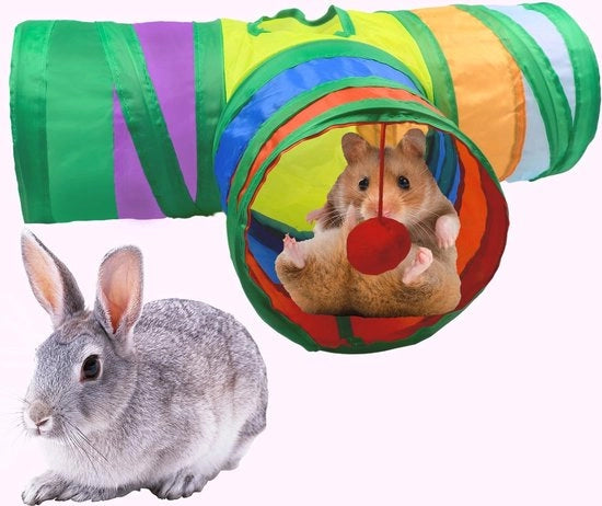 Tunnel per coniglio - Tunnel per animale - Giocattolo per coniglio - Tunnel per coniglio - Giocattolo per coniglio - Giocattolo per roditore
