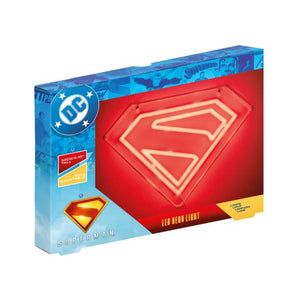 Paladone Products, Lampada Neon Led, Superman, Lampada da Parete, Decorativa