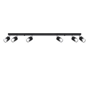 Lampada da soffitto NERO 6 nero/cromo