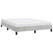 Struttura letto senza Materasso Grigio Chiaro 137x190 cm Velluto integrale 347006