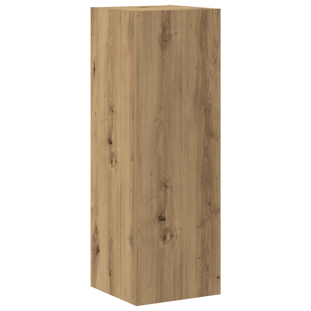 Set Mobile TV 5 pz Montato a Parete Rovere in Legno Multistrato 3329194